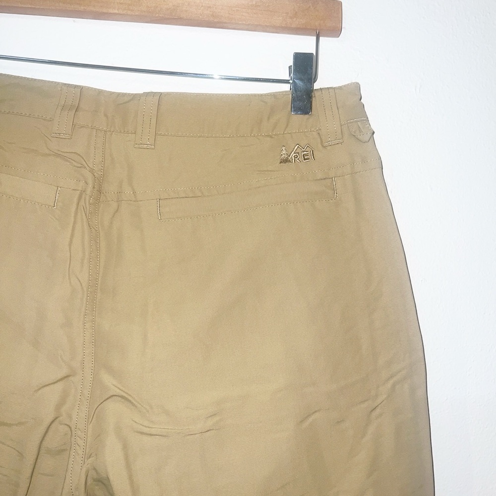 REI men’s burlap UPF 50 the adventure quick drying khaki tan shorts - Picture 9 of 14